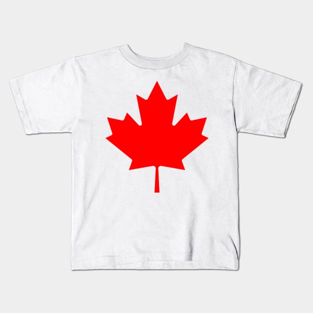 Canadian flag sheet Kids T-Shirt by ghjura